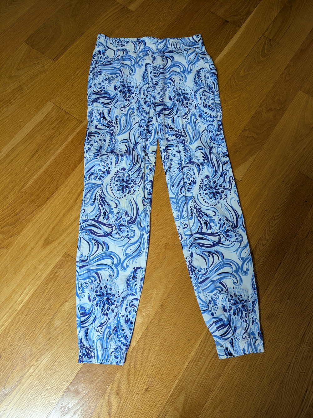 Lilly Pulitzer Blue Swirl Print Pants